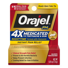 Orajel M   xima for   a de for   a noturna Dor de dor de dente Creme - 0,25 oz