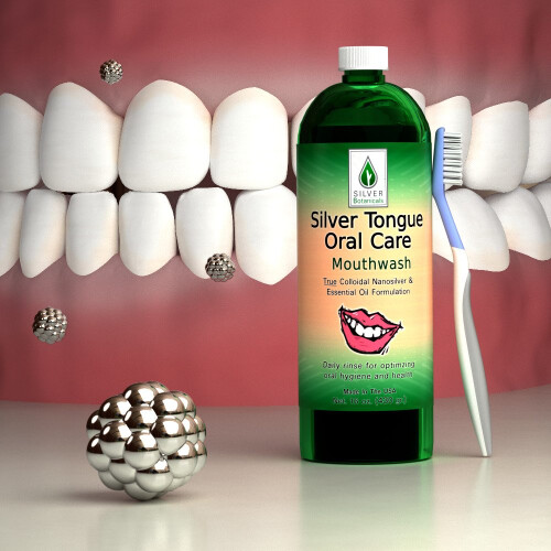 Silver Tongue Oral Care - Φυσικό Στοματικό Διάλυμα Κολλοειδούς Αργύρου, 16 oz. 1