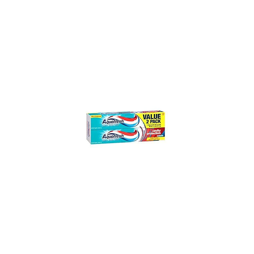 Aquafresh Cavity Protection Flouride Toothpaste  2 Pack  Cool Mint  5.6 oz