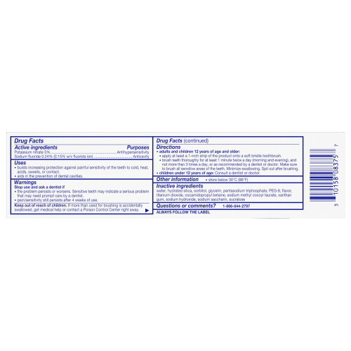 Sensodyne Dentifrice Sensodyne Menthe, 113 g, Pack de 4 2