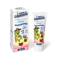 Erdbeer-Babyzahnpasta +3 Jahre 75 ml von Pasta del Capitano