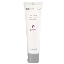 CariFree Gel 1100 (druif) Anti-gaatjes fluoridetandpasta met nanohydroxyapatiet Druivensmaak Preventie van gaatjes en glazuurbescherming Tandarts Aan