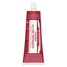 Dr. Bronners ? All-One-Zahnpasta (Zimt, 140 ml) ? 70 % organische Inhaltsstoffe, naturlich und wirksam, fluoridfrei, SLS-frei, hilft, den Atem zu