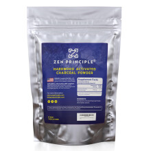 Zen Charcoal Aktivkohlepulver aus Hartholz, 100 % B  ume aus den USA, 227 g