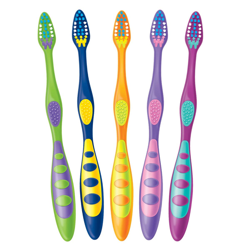 5 Pack Dr. Fresh Kids' Extra Soft Toothbrushes
