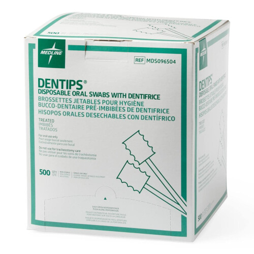 MEDLINE MDS096504 MDS096504H DenTips Στοματικά Σφουγγαράκια (Συσκευασία 10 τεμαχίων) 2