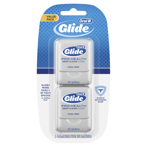 Oral-B Οδοντόβουρτσα Oral-B Glide Pro-Health Deep Clean με γεύση δροσερής μέντας, διπλή συσκευασία 80 ml 1
