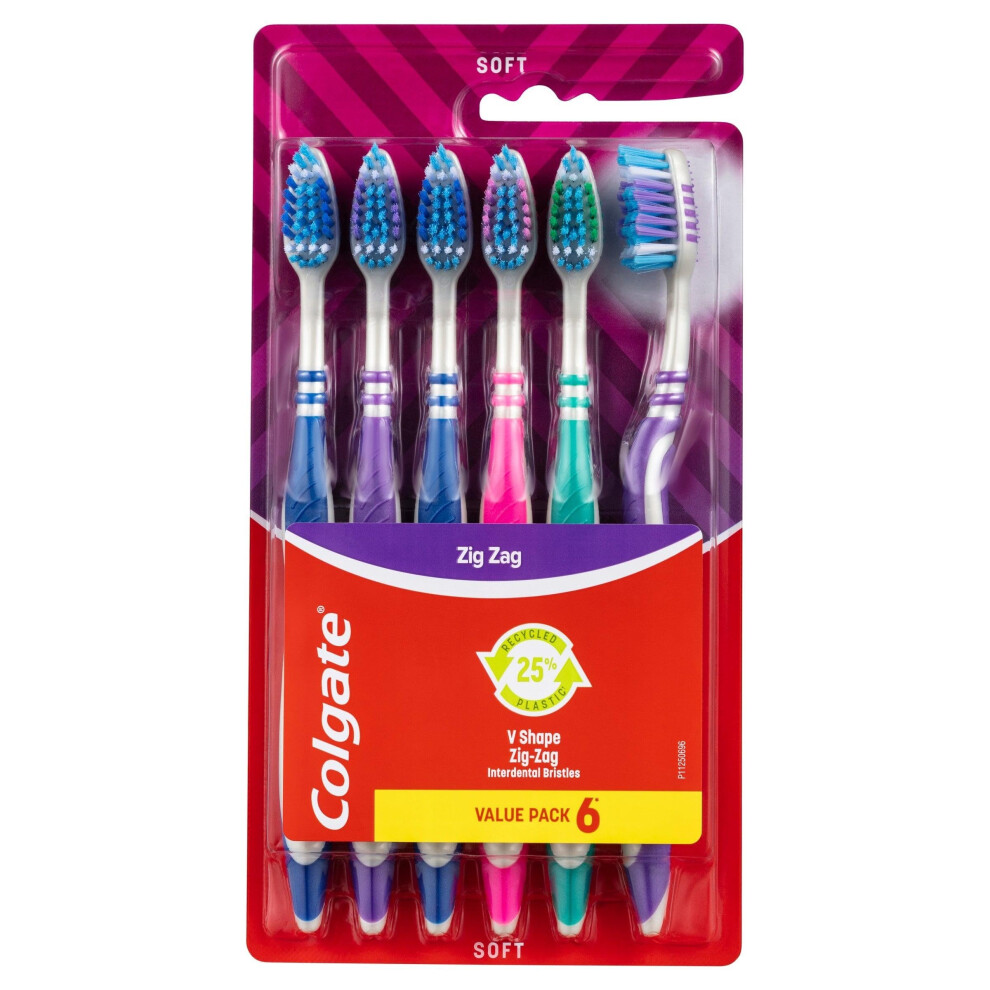 Colgate Toothbrush Zig Zag Soft 6pk-image-OPC-PGS8FFH-NEW