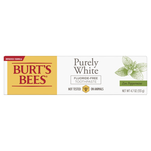 Burt's Bees  Toothpaste Fluoride Free Purely White Zen oz  Peppermint  4.7 Ounce 2