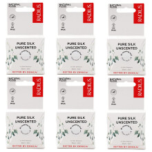 Radius Natural Uscented Silk Dental Floss 33 yards Kompostabel Ikke -giftig oral pleje og designet til at hjælpe med at bekæmpe plaque med at kla