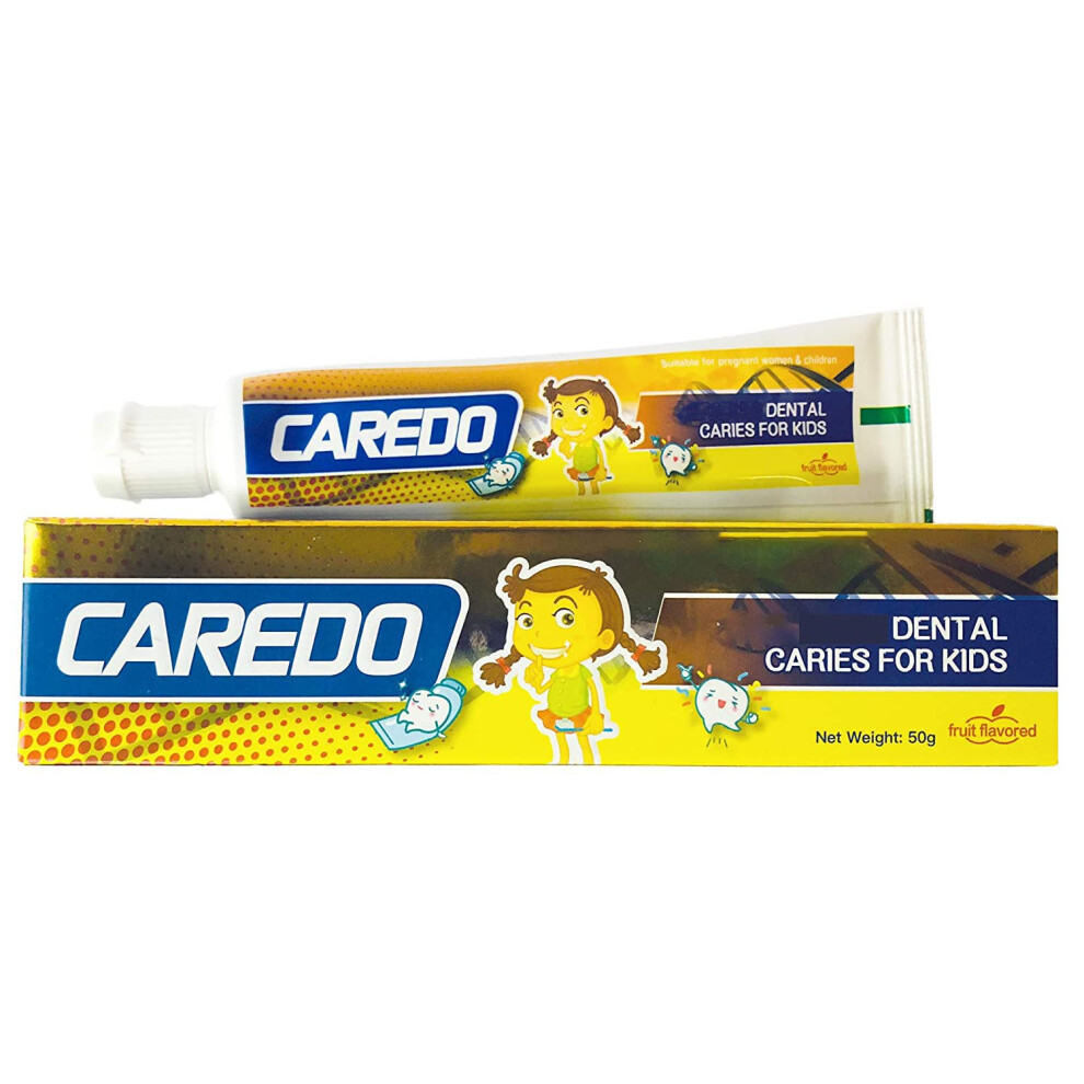 Caredo Kids Hydroxyapatite Toothpaste For Reversing Cavities, Fluoride-Free Home Cavity Repair, Safe Toddler & Baby Toothpaste For Enamel Repair, Tooth Decay