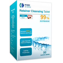 Retainer Cleaner Tabletten Invisalign Cleaner Kunstgebitreinigingstabletten Verwijder vlekken 3 maanden Nature Supply - Gebruik voor onzichtbare, doo