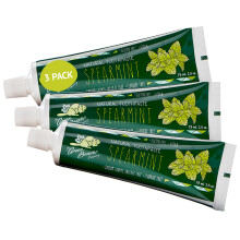 Beaver verde tutto il dentifricio organico naturale fluoruro vegano senza fluoro e glutine senza menta verde per la menta verde 75ml 3 pacchetto