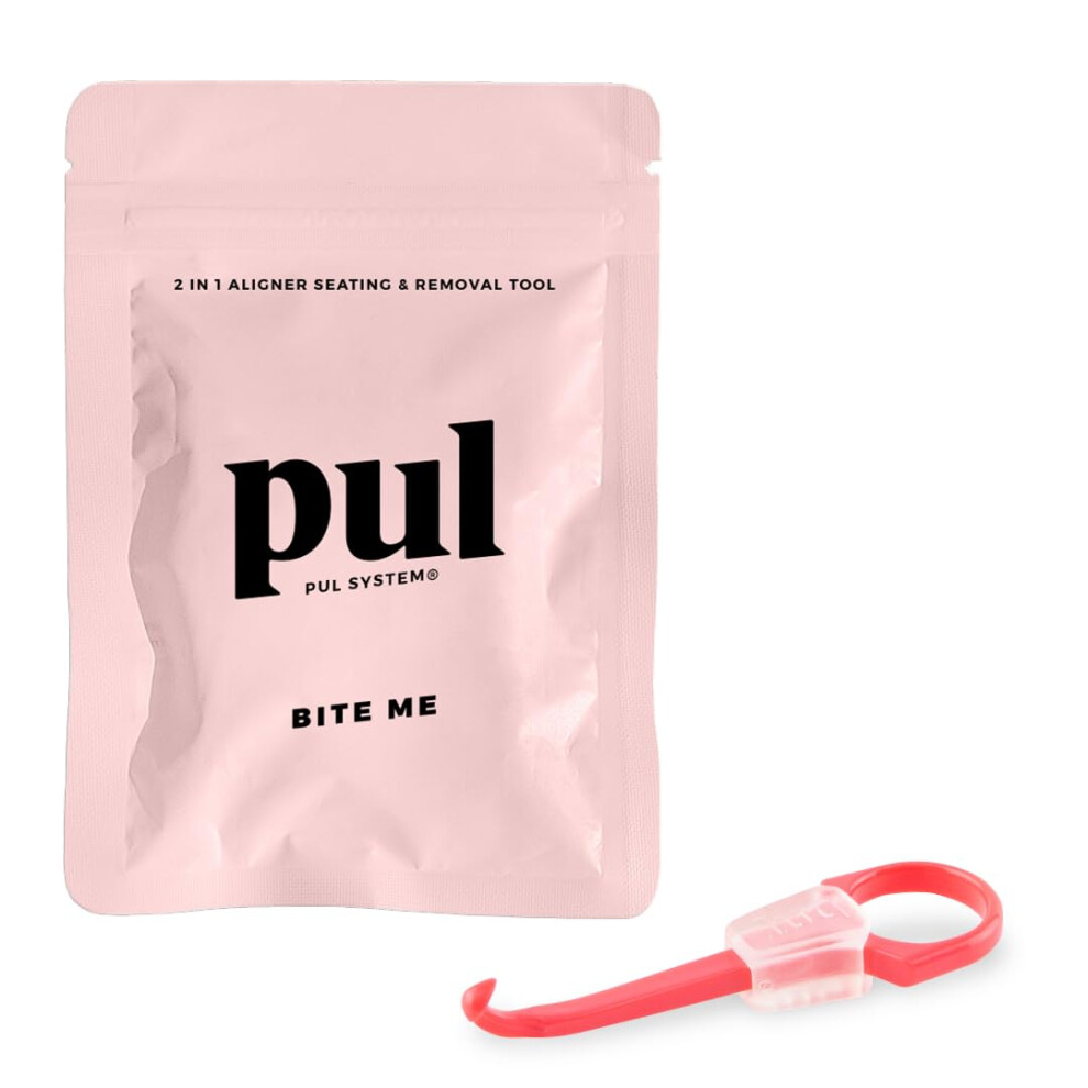 Pultolen Pul Chewies & Clear Aligner Removal 2 In 1 Combo Tool - Compatible With Invisalign Removable Braces & Trays Aligners Retainers Dentures - Hygienic
