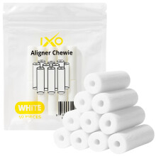 IXO 10-pack ongeparfumeerde Invisalign Chewies in hersluitbare zak - Retainer Aligner-accessoires voor optimale pasvorm