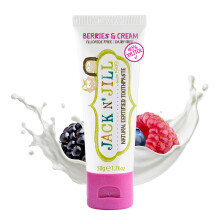 Jack N' Jill Natural Certified Toothpaste - Safe if Swallowed  Contains 40% Xylitol  Fluoride Free  Organic Fruit Flavor  Makes Tooth Brushing Fun for