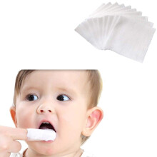 Serlife Baby Tanden Zacht Gaas Baby Vinger Schoon Orale Tandenborstel 120 Stuks Baby Mond Cleaner voor 0-36 Maanden