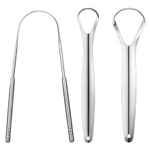 3 PCS Metalen Tongschraper Tongschrapers voor Volwassenen Roestvrijstalen Tongschrapers Tongschraper Draagbare Tongschrapers YLYL