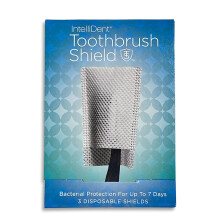 Intellident Toothbrush Shields - Pack of 3 Toothbrush Head Cover Caps - Breathable Quick-Drying & Disposable - Perfect for Travel Home & Office