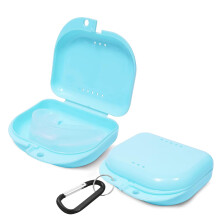 Orthodontische houderkoffer -2-pack nachtmondbeschermerkofferhouder met ventilatiegaten - Leuke kunstgebitkoffer met strakke kliksluiting - Duurzame