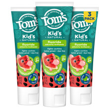 Tom's of Maine Kinderzahnpasta mit nat  rlichem Fluorid, Wassermelone, 145 g, 3er-Pack (Verpackung kann variieren)