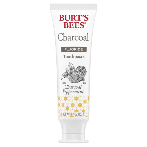Burts Bees Toothpaste  Charcoal with Fluoride  Peppermint  4.7 oz 2