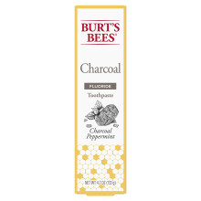 Burts Bees Toothpaste Charcoal with Fluoride Peppermint 4.7 oz