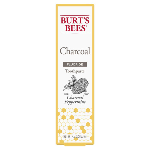 Burts Bees Toothpaste  Charcoal with Fluoride  Peppermint  4.7 oz