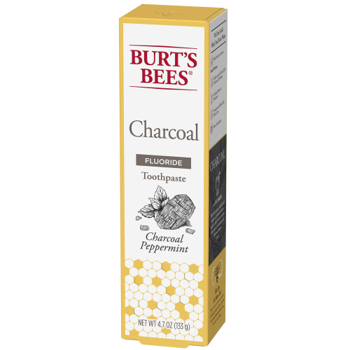 Burts Bees Toothpaste  Charcoal with Fluoride  Peppermint  4.7 oz 1
