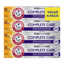 Arm & Hammer Complete Care Toothpaste Fresh Mint Flavor Whole Mouth Protection 6.0oz (4-Pack)