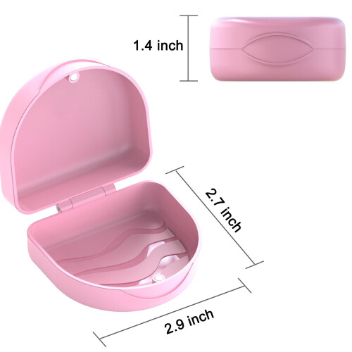 Ortodontisk munskydd fall tandlkare fall-rosa 1