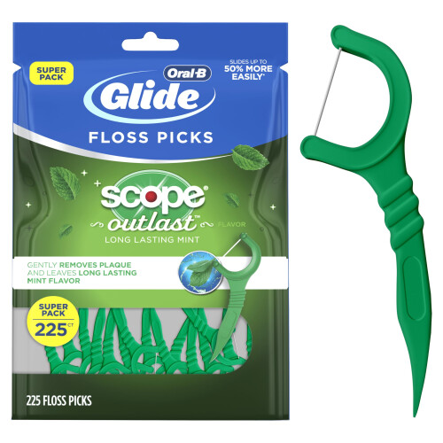 Oral-B Oral-B, Glide, Zahnseide-Sticks, Scope Outlast, 225 Sticks 1