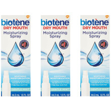 Bioten blid myntfugtighedsuddannelse Sprøjtning sukkerfri til tør mund og frisk ånde 1,5 fl oz (pakke med 3)