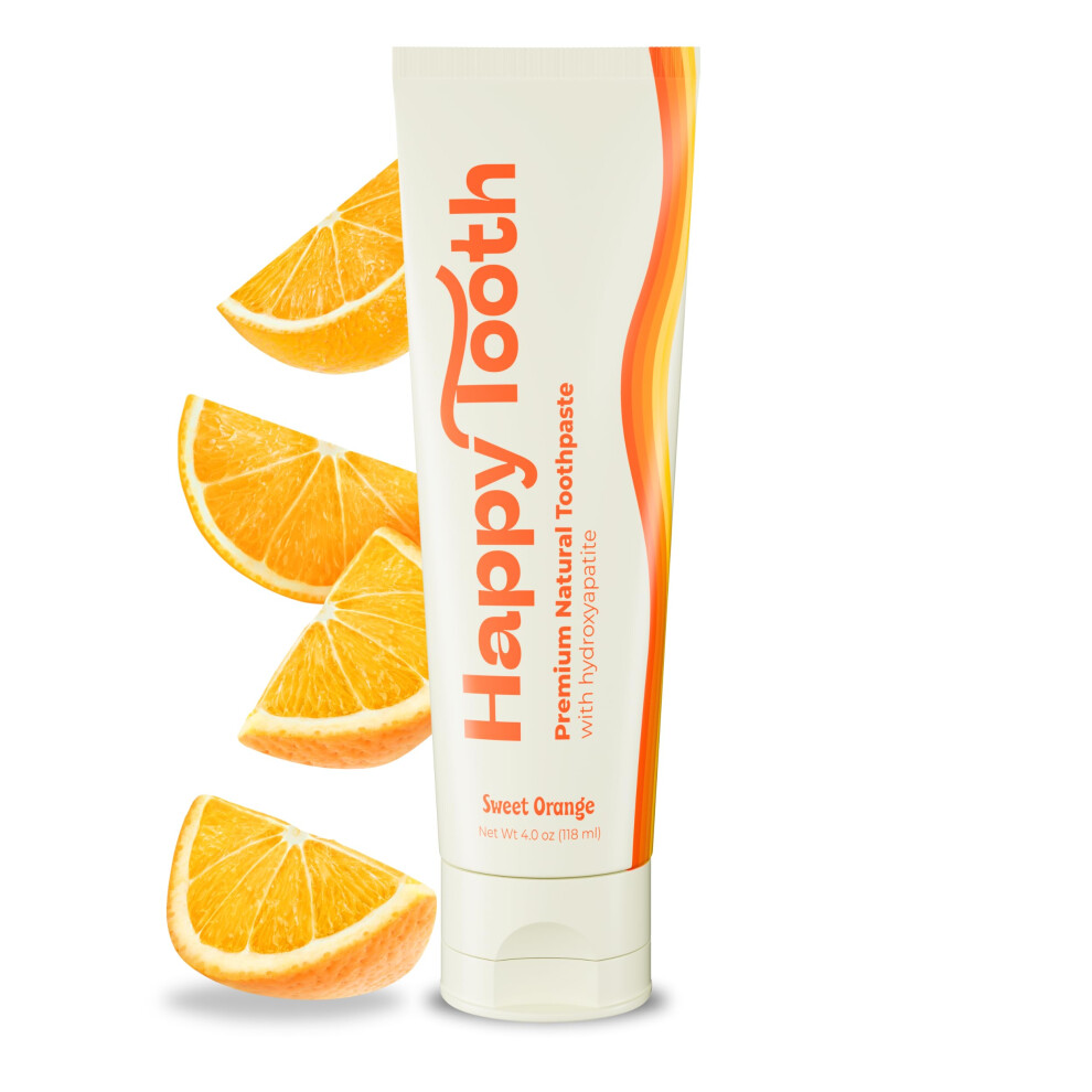 Glad Tand Happy Tooth Natural Hydroxyapatite Toothpaste - Fluoride Free Sls Free - Whitening For Sensitive Teeth - Natural Ingredients - Dentist Formulated & R