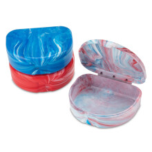 Practicon Marble Retainer Cases -oikomishoidon oikomishoidon hammassuojakotelo (3 kpl) (Patriot)