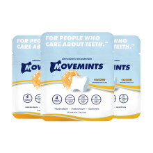 Movemints Clear Aligner Mints - Patenterede aligner siddepladser - Spiseligt alternativ til aligner Chewies - Xylitol Mints til t?r mund - Orange
