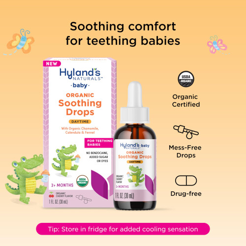 Hyland's Baby - Βιολογικές Καταπραϋντικές Σταγόνες Ημέρας για Στοματική Δυσφορία 1 oz 1