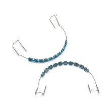 SEAVERRS 1-pack tijdelijke tanddecoratie met metalen draden, metalen beugel en orthodontische ligatuurbanden rekwisieten voor tandheelkundige student