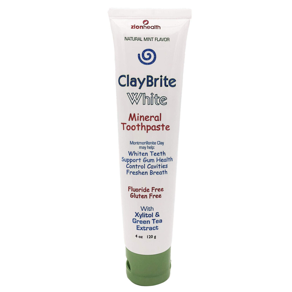 Dentifrice Min Ral Zion Health Claybrite White, Saveur Menthe Naturelle, 120 G-image