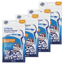 Orvance seler flosser - designet til seler til en let og effektiv ren ultra stærk tandtråd - 40 tælling (pakke med 4)