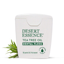 Desert Essence, Fil dentaire à l'huile d'arbre à thé 50 yd - Sans gluten - Sans cruauté