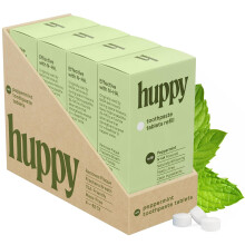 HUPPY Tandpasta Tabletten Nano Hydroxyapatiet Tandpasta - Natuurlijke whitening, fluoridevrije en remineraliserende tabletten - Hydroxyapatiet tandpa
