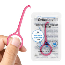 OrthoKey Aligner Remover - Veelzijdige Clear Aligner & Retainer Removal Tool - Hygi?ische Invisalign Remover Prothese Grabber - Draagbaar en duurzaam