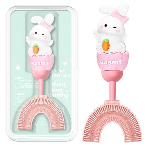 ZMRZ U-Shaped Toothbrush for Kids Ages 2-7