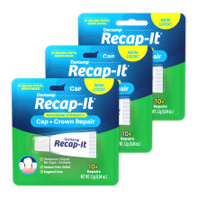 Kit de r   paration dentaire Dentemp Recap-It pour couronnes et capuchons - Ciment dentaire     action rapide pour couronnes et ponts desserr   s (lot