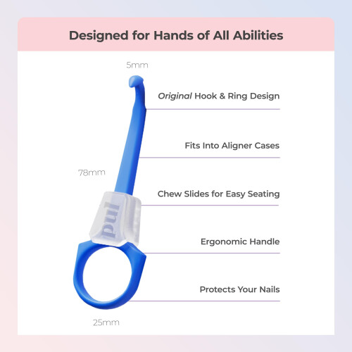 PUL Pacote de 2 Ferramentas 2-em-1 para Alinhadores - Compatível com Invisalign e Aparelhos 2