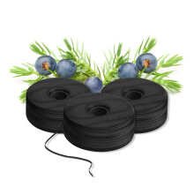 BURST Uitbreidende tandzijde-navullingen (32 yards/3-pack) | Jeneverbes Aroma Bobbins | Geweven | Vlekabsorberend | Veganistisch | Parabenen BPA en d