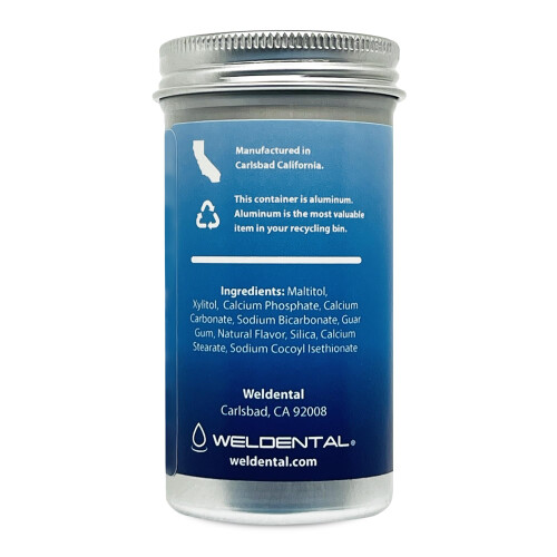 WELdental Chew Brush Smile Toothpaste Tablets 120 Count Peppermint 2