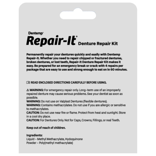 Kit de Réparation Dentemp - Formule Avancée Réparation de Prothèse Dentaire 2