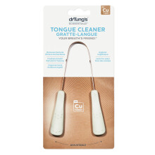 Limpiador de Lengua DrTung, Raspador de Cobre, Limpiador para Adultos y Niños, Mango Ergonómico, 2 Pack